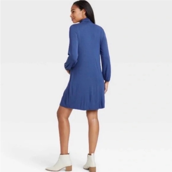 THE NINES by Hatch Maternity Turtle Neck Swing Dress Size S - Picture 5 of 13